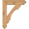Ekena Millwork Olympic Arts and Crafts Smooth Bracket w/ Offset Brace, Western Red Cedar, 5 1/2"W x 20"D x 24"H BKT0604X20X24OLY03SWR - alternate 2